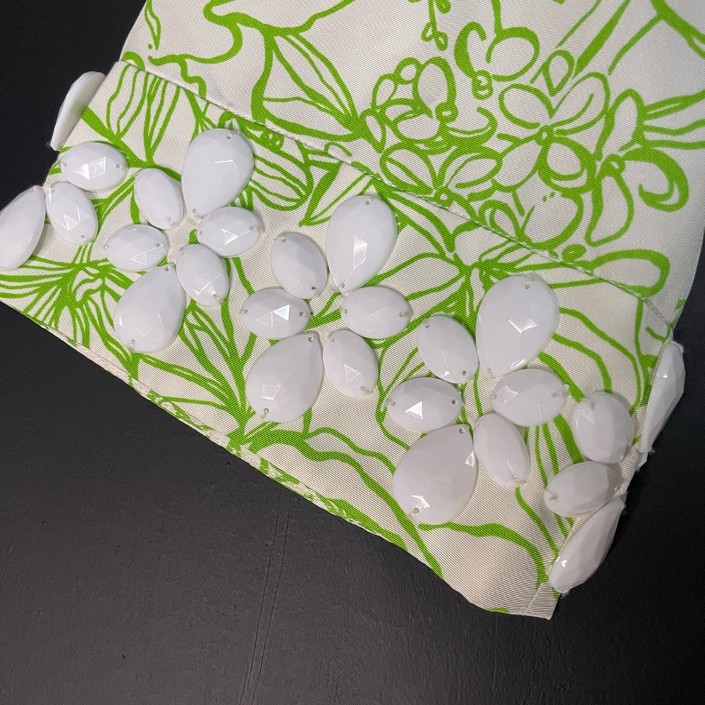 Lilly Pulitzer Green and White Floral Tunic - Picture 4 of 9